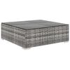 vidaXL 8 Piece Garden Lounge Set with Cushions Poly Rattan Grey