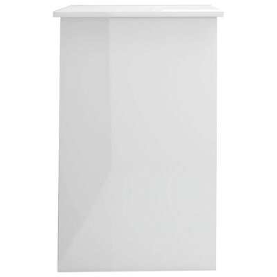 vidaXL Desk High Gloss White 100x50x76 cm Engineered Wood
