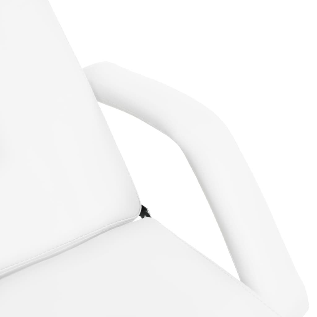 vidaXL Massage Table White 180x62x(87-112) cm
