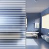 vidaXL Window Film Frosted Stripes Design 0.9x5 m PVC