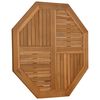 vidaXL Table Top 90x90x2.5 cm Octagonal Solid Wood Teak
