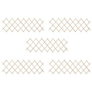 vidaXL Trellis Fences 5 pcs Firwood 180x60 cm