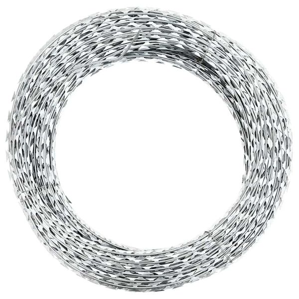 vidaXL Clipped Concertina Razor Wire Galvanised Steel 300 m
