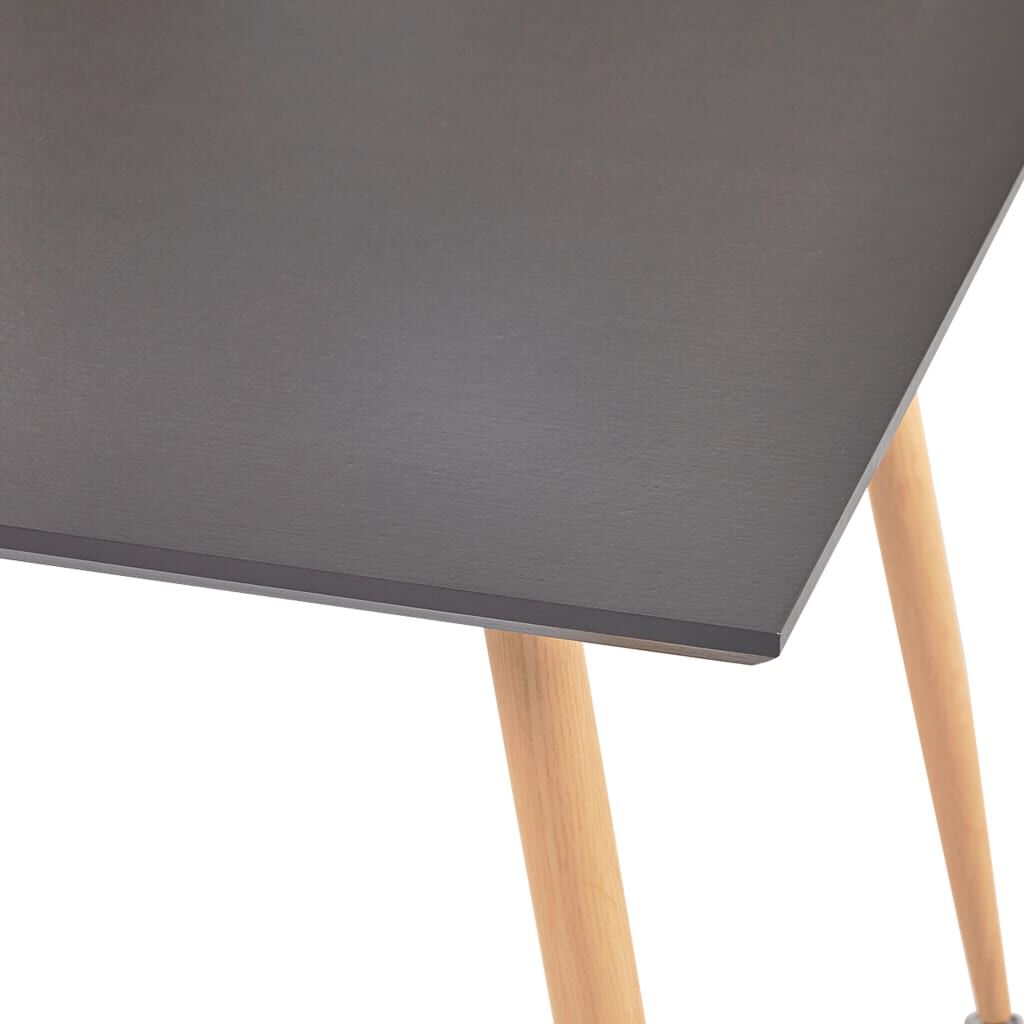 vidaXL Dining Table Grey and Oak 80.5x80.5x73 cm MDF