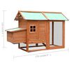 vidaXL Chicken Cage Solid Pine & Fir Wood 170x81x110 cm