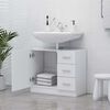 vidaXL Sink Cabinet White 63x30x54 cm Engineered Wood