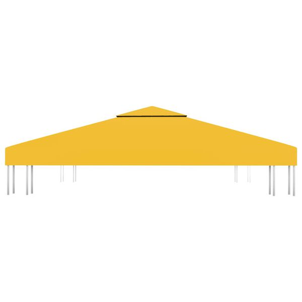 vidaXL 2-Tier Gazebo Top Cover 310 g/m² 3x3 m Yellow