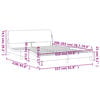 vidaXL Bed Frame "Dover" Light Grey 152x203 cm Queen Velvet