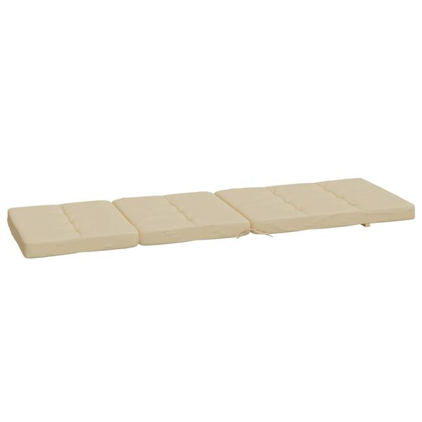 vidaXL Deck Chair Cushions 2 pcs Beige Oxford Fabric