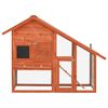 vidaXL Rabbit Hutch 140x63x120 cm Solid Firwood