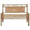 vidaXL Garden Bench with Cushion 120 cm Bamboo