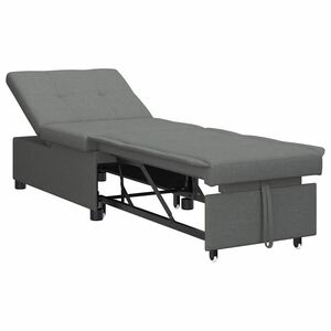 vidaXL Pull Out Sofa Bed Dark Grey 194 x 50 x 82 cm Plywood