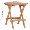 vidaXL 3 Piece Folding Outdoor Dining Set with Cushion Solid Wood Teak