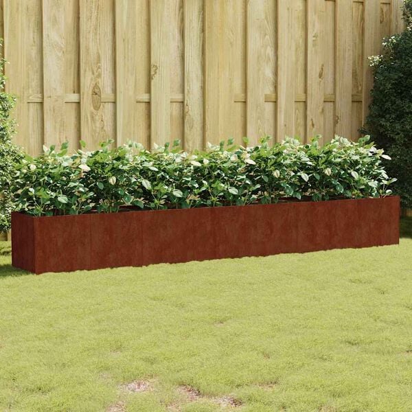 vidaXL Garden Raised Bed 280x40x40 cm Corten Steel