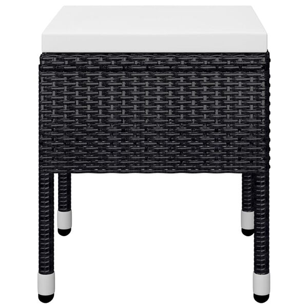 vidaXL 9 Piece Garden Dining Set Black