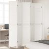 vidaXL Room Divider&nbsp;6 Panels White Solid Wood Paulownia