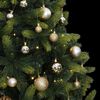 vidaXL Artificial Hinged Christmas Tree 300 LEDs & Ball Set 210 cm