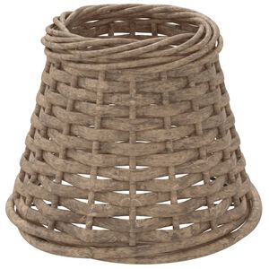 vidaXL Lamp Shade Brown &Oslash;15x12 cm Wicker