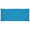 vidaXL Garden Chairs 4 pcs with Blue Cushions Solid Teak Wood