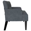vidaXL Bench Dark Grey 112 x 65.5 x 75 cm Velvet
