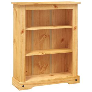 vidaXL 3-Tier Bookcase Mexican Pine Corona Range 80x29x100 cm