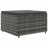 vidaXL 6 Piece Garden Lounge Set with Cushions Grey Poly Rattan