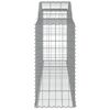 vidaXL Arched Gabion Baskets 9 pcs 300x50x100/120 cm Galvanised Iron