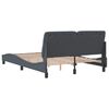 vidaXL Bed Frame without Mattress Dark Grey 137x190 cm Velvet