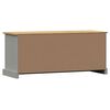 vidaXL Shoe Bench VIGO Grey 106x35x45 cm Solid Wood Pine