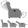 vidaXL Recliner Chair Light Grey Fabric