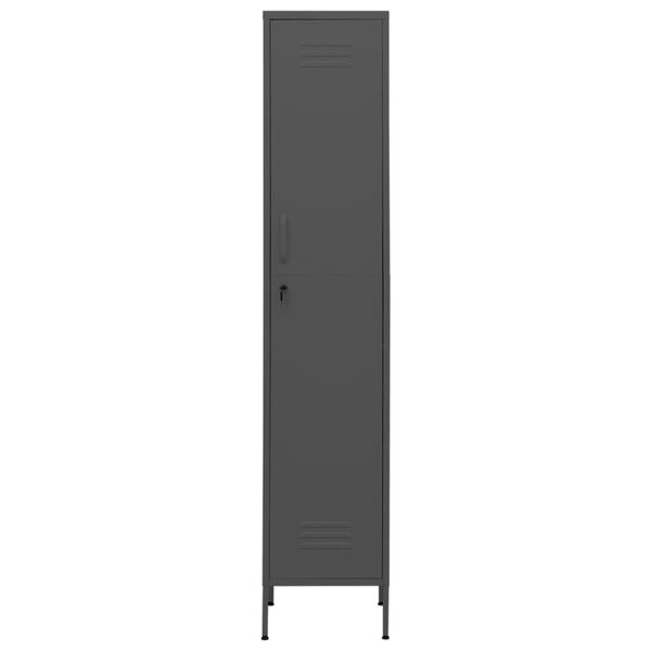 vidaXL Locker Cabinet Anthracite 35x46x180 cm Steel