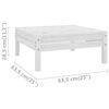 vidaXL 4 Piece Garden Lounge Set Solid Pinewood White