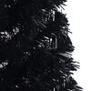 vidaXL Artificial Half Christmas Tree with Stand Black 150 cm PVC