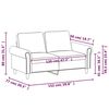 vidaXL 2-Seater Sofa Light Grey 120 cm Velvet