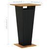 vidaXL 5 Piece Garden Bar Set with Cushions Poly Rattan Black