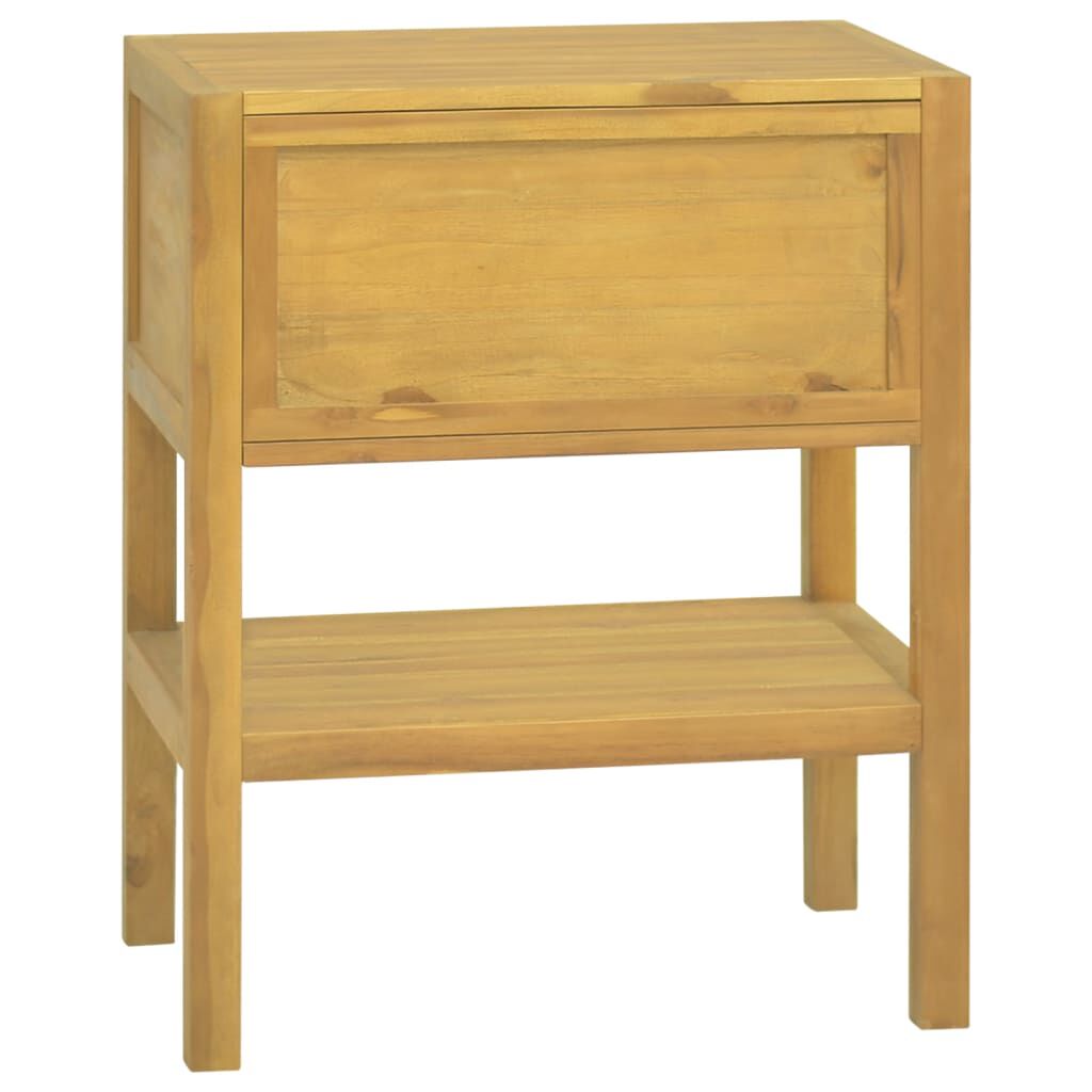 vidaXL Bathroom Cabinet 60x40x75 cm Solid Wood Teak