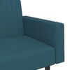 vidaXL 2-Seater Sofa Bed Blue Velvet