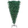 vidaXL Upside-down Artificial Pre-lit Christmas Tree Green 210 cm