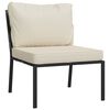 vidaXL 6 Piece Garden Lounge Set with Sand Cushions Steel
