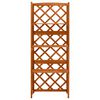 vidaXL Trellis with Shelves 55x30x140 cm Solid Fir Wood