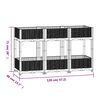 vidaXL Raised Bed 120x40x71 cm Polypropylene