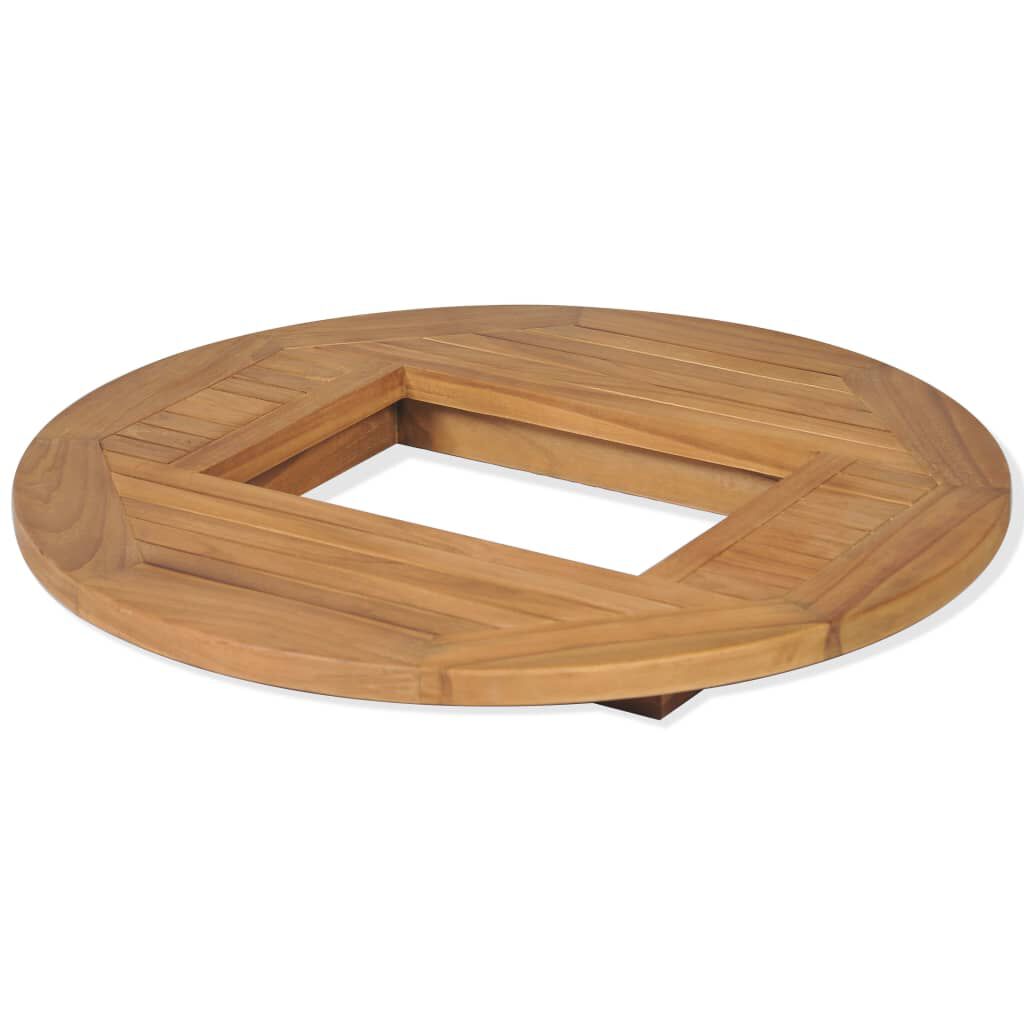 vidaXL Beer Crate Tabletop Teak 70 cm