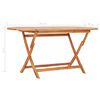 vidaXL 7 Piece Folding Outdoor Dining Set Solid Teak Wood