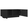 vidaXL TV Cabinet Black 100x35x40 cm Engineered Wood