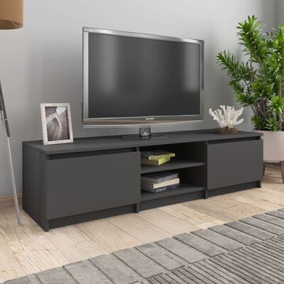 vidaXL TV Cabinet Grey 140x40x35.5 cm Engineered Wood
