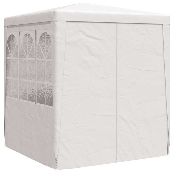 vidaXL Professional Party Tent with Side Walls 2x2 m White 90 g/m²