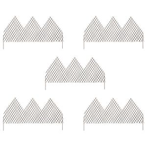 vidaXL Garden Trellis Fences 5 pcs 170x105 cm Willow