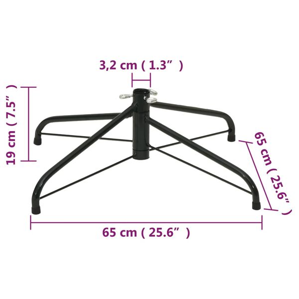 vidaXL Christmas Tree Stand 65x65x19 cm