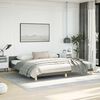 vidaXL Bed Frame without Mattress Dark Grey California King Fabric
