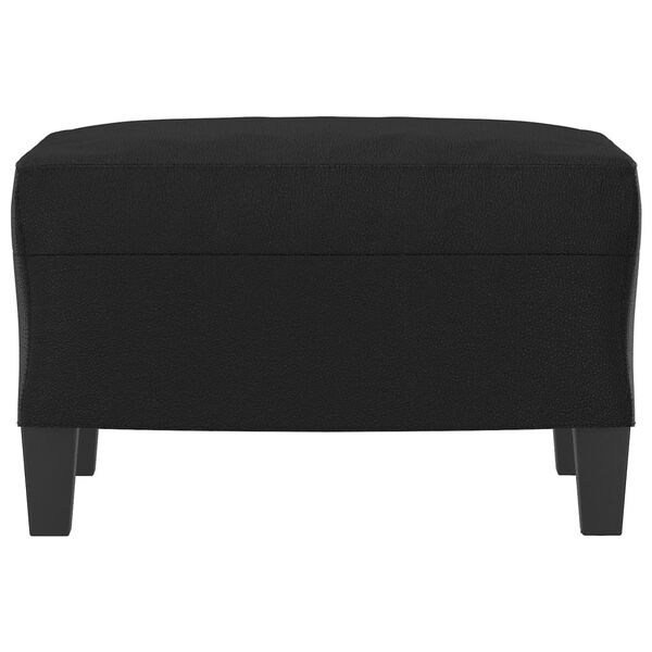 vidaXL Footstool Black 60x50x41 cm Faux Leather
